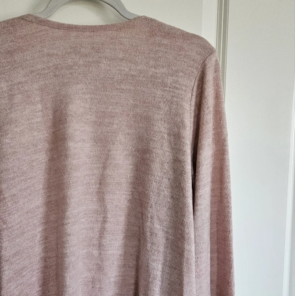 Torrid Super Soft Plush Heather Pink Open Front Draped Cardigan Sweater Size 1X - Picture 6 of 9